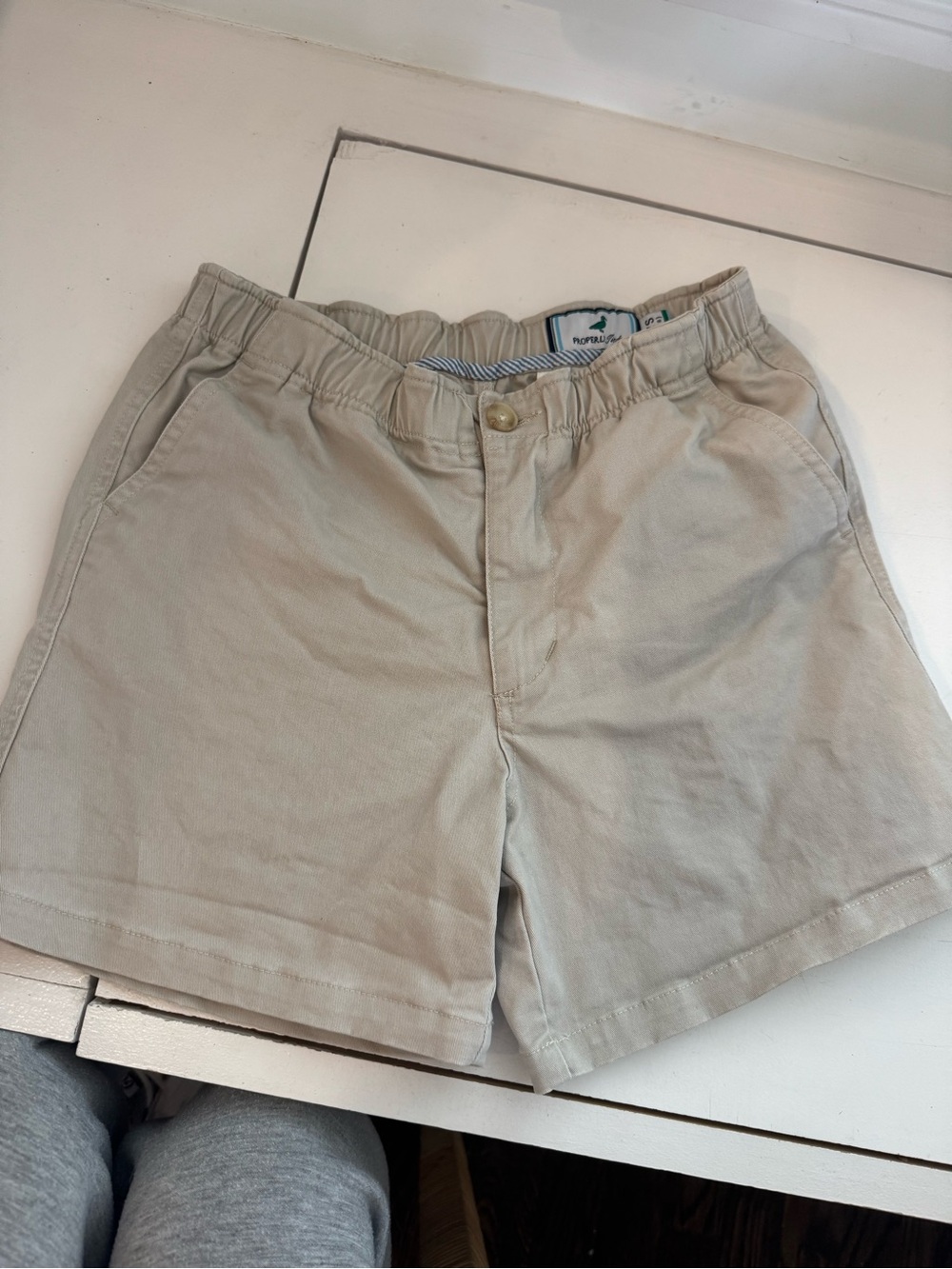 Properly Tied Boys Khaki Shorts Youth Small